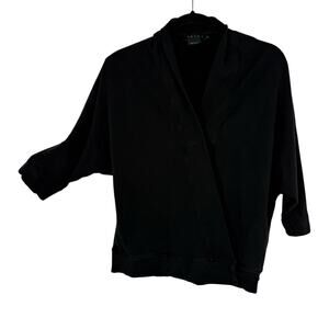 Hatch 3 The Early Days Nursing Sweatshirt Size Large Black Crossover Wrap